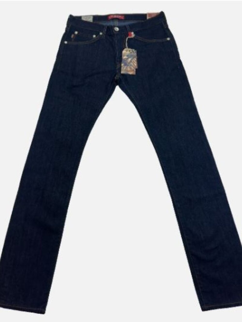 True Grit Made in USA W30 L32 Bowery Slim Cone Denim Men's Jeans Midnight Blue